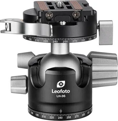 Zdjęcie produktu dla Głowica kulowa statywu Leofoto LH-36PCL, podwójna funkcja panoramy + płytka szybkiego zwalniania NP-60