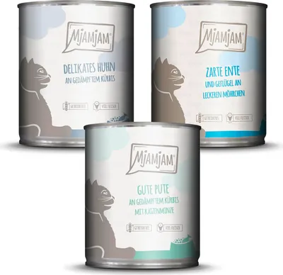 Imagen del producto de MjAMjAM - Paquete variado de comidas deliciosas para tu gato, 6 unidades de 800g