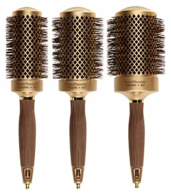 Produktbild von Set aus Olivia Garden Nano Thermic Bürsten 3 Stück Ionisierung Turmalin 44-64 mm