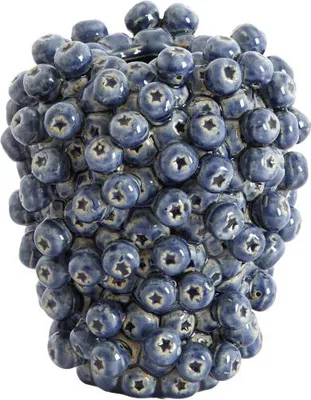 Produktbild von Light & Living - Beerenvase - 15x14,5x17,5 cm - Blau