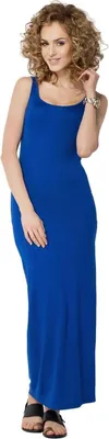 Produktbild von Damen MaxiKleid Sommerkleid; Blau S/M 36/38