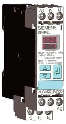 Produktbild von Siemens Indus.Sector Stromüberwachungsrelais 0,05-10A AC/DC 1W 3UG4622-1AW30