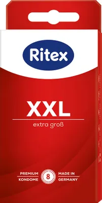 Produktbild von Ritex XXL Extra Große Kondome, 8er Pack – Premium Präservative für außergewöhnlichen Komfort und Sicherheit
