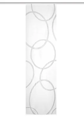 Produktbild von HOME WOHNIDEEN Pinale 225 X 57 cm 1x Schiebewand inkl. Paneelwagen + 1 Beschwerungsstange Weiss