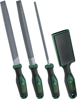 Produktbild von Handwerkzeuge Feilen-Set 200 mm / 8" mit Bürste, 4-teilig