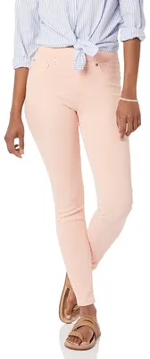 Produktbild von Amazon Essentials Damen Stretch-Schlupf-Jeggings mit mittlerer Leibhöhe - Auslaufmodell, Korallenrosa, 40-42 Lang
