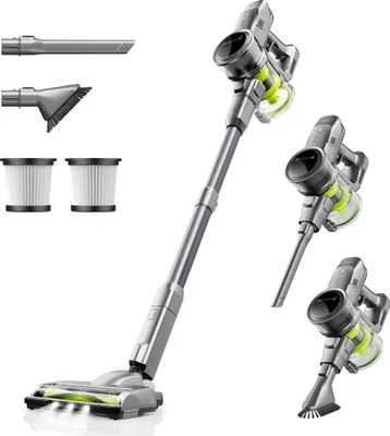 Obrázok produktu pre Akumulátorový vysávač Kalado, 26000 Pa 6 v 1, s odnímateľnou batériou, LED displejom, 1000 ml veľkou nádobou na prach, na koberce s chlpmi domácich zvierat