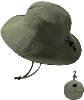 Produktbild von Trekking- und Fischerei-Hut - Größe 56/58 - Regen- und UV-Schutz - für Damen und Herren - Grün
