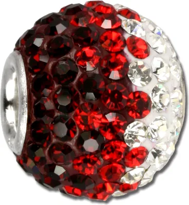 Produktbild von SilberDream dunkel rot ICE Zirkonia Schmuck 925 Silber Bead GSB007
