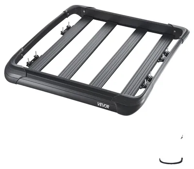 Produktbild von VEVOR Dachträger Gepäckträger, 48 x 40 x 5,6 Zoll, Universeller Dachgepäckkorb, Gepäckträger für Autodach mit 150 lbs Maximalbelastung, 4,1 Zoll Zaun, Rostfreier Legierungsstahl, Windabweiser, für SUV