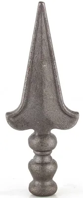 Produktbild von LogistSystem 1 Stück Zierspitze Metall - 160x63mm (HxB) / Basis: ∅ 24 Zaundekoration 40.003
