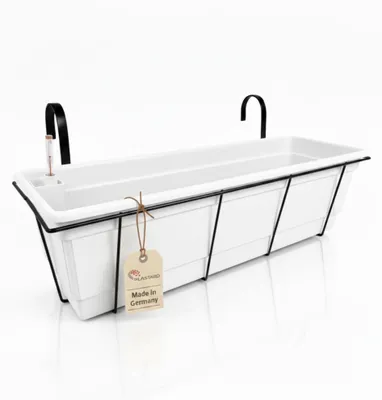 Produktbild von 60 cm selbstwässernd mit Hydroeinsatz & Metallkorb