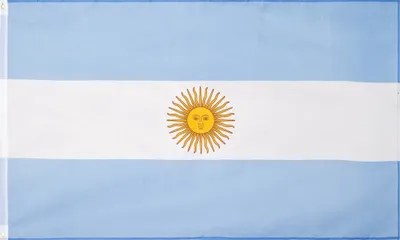 Produktbild von MUWO "Nations Together" | Argentinien Flagge | 150×90 cm | Verstärktes Besatzband | Doppelt gesäumte Ränder | MW-8