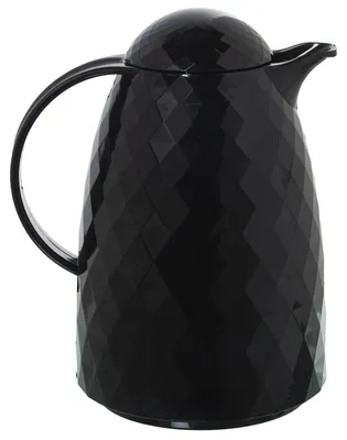 Thermoskanne, 1 l, schwarz, Polypropylen/Glas, 24x19x15 cm