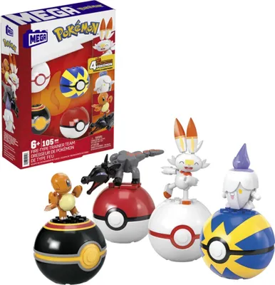 Image de Méga Construx Pokémon Dresseurs de l'équipe de pompiers