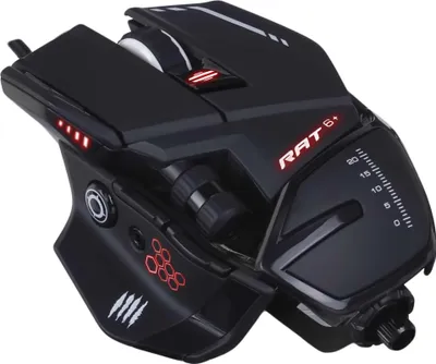 Produktbild von Mad Catz R.A.T. 6+, rechts, Optisch, USB Typ-A, 12000 DPI, 12000 fps, Schwarz