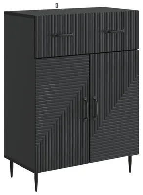 Obrázek produktu pro Servírovací skříň Černá 66 x 34,5 x 89,5 cm Kompozitní dřevo