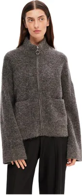 Produktbild von Selected Sia Vollreißverschluss Pullover Grau 2XL Frau Grau 2XL