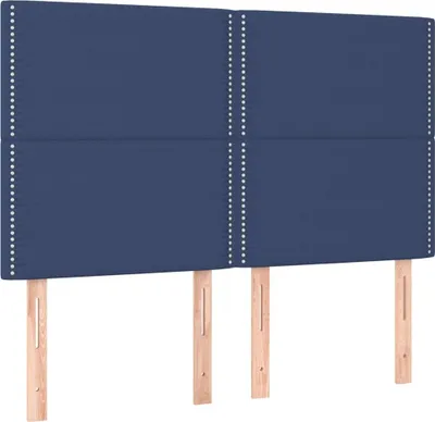 Immagine prodotto di Testiera Blu 144x5x118/128 cm Tessuto