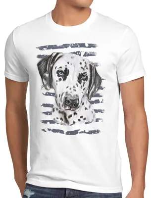 Produktbild von style3 Dalmatiner Herren T-Shirt hundeliebhaber züchter sommer feuerwehr hund
