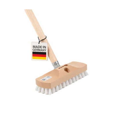 Produktbild von BawiTec Schrubber 22cm Schrubberbürste ppn-weiß Scheuerbürste Stiel Bürste