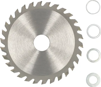Image de KOTARBAU® Lame de scie en carbure pour coupe de bois 30 dents 125 mm + bagues de réduction