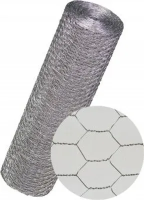 Produktbild von Kaninchendraht 25x300 mm 25 m verzinkt Sechseckdraht Maschendrahtzaun Hasendraht Kükendraht Sechseckgeflecht