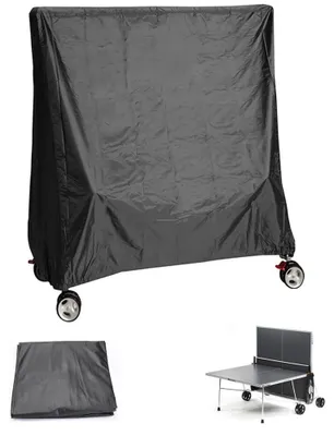 Zdjęcie produktu dla Elzusha - Wodoodporne pokrowce na stół do pingponga, odporne na promieniowanie UV, wymiary: 165x70x185 cm