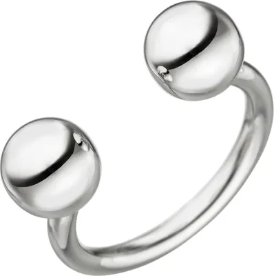 Produktbild von Damenring Ring Kugelring offener Silberring 8mm Kugel 925 Sterling-Silber Innenumfang 54mm  Ø17.2mm