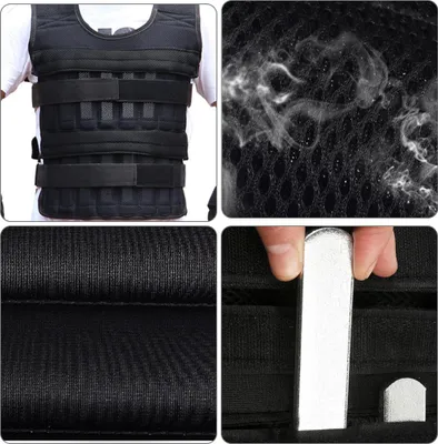 Produktbild von 8 kg gewichtete Trainingsweste, Übungstraining, Stahlplatten, Fitness, Laufgewicht