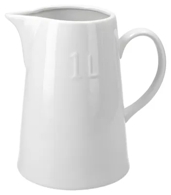 Produktbild von Milchkanne 1 L Porzellan weiß 19 x 9,5cm Getränke servieren Privat oder Gastronomie