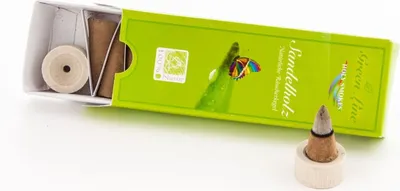 Immagine prodotto di Cono d'incenso Holy Smokes Linea Verde - Sandalo 16g