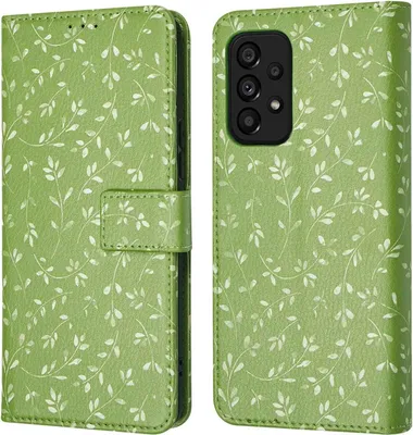 Produktbild von imoshion Design Klapphülle Samsung Galaxy A53 - Green Flowers