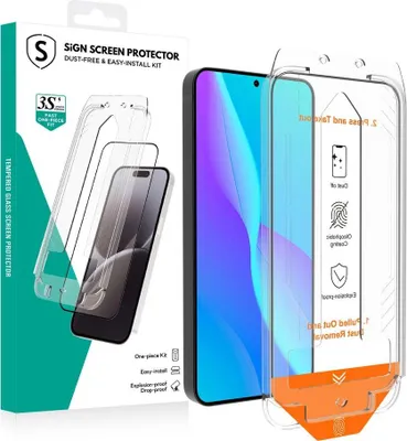 Immagine prodotto di Pellicola protettiva SiGN per Samsung Galaxy S25 - Facile da applicare con applicatore antipolvere