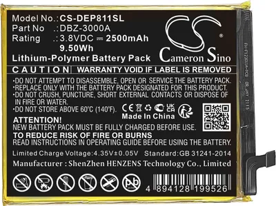 Image de TECHTEK Batterie compatible avec [Doro] 8100, 8100 Plus, DSB-0400 remplace DBZ-3000A