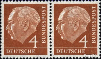 Produktbild von Briefmarken BRD (BR.Deutschland) 1954 Mi 178x wP waagerechtes Paar postfrisch Heuss