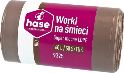 Zdjęcie produktu dla Worki do segregacji 60lHASE SUPER MOCNE 50 szt. brązowe