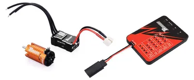Bürstenloser Motor 9500 kV + 18 A ESC + Programmierkarte für 1:24 RC-Autos