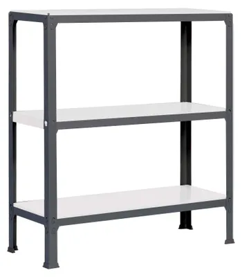 Image de Etagère Légère Sans Vis Simonhome Click Plus 3/300 Antracite/blanc Antracite 900x1000x300 - Simonrack