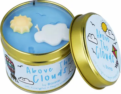 Image de Bomb Cosmetics Bougie parfumée Scent Stories en boîte Above the Clouds, Bougie en boîte, Bleu, PABOCLO04