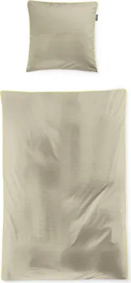 Produktbild von Irisette Mako-Satin Bettwäsche-Garnitur Tokio 8607 Farbe gelb Größe 155x220+80x80