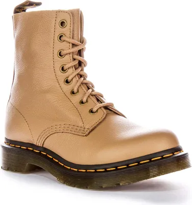 Produktbild von Dr. Martens 1460 Pascal Savanah Virgina 8 Eye Clas Damen Leder Stiefeletten in Tan – undefined / Bräunen