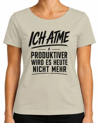 Imagen del producto de "Hoy no seremos más productivos", camiseta para mujer, sarcasmo, diseño natural