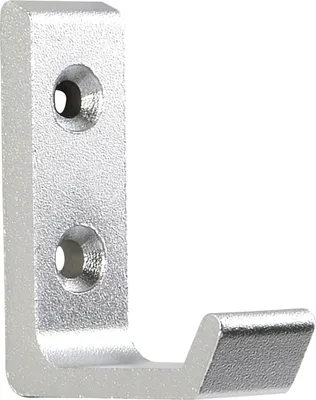 Produktbild von Mantelhaken Algethi Breite 15 mm, Höhe 48 mm, Aluminium silber eloxiert