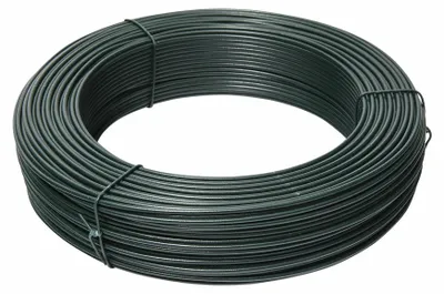 Geplastifizierter Eisendraht Ø 2,0–3,0 mm, 100 m, grün