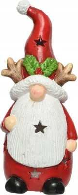 Immagine prodotto di Elfo con cappello figura natalizia rossa 27 cm