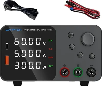 Immagine prodotto di Alimentatore DC, tensione di uscita regolabile, compatibile per applicazioni di laboratorio, modello TPS 60V 5A