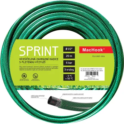 Zdjęcie produktu dla Wąż ogrodowy MacHook 13856 SPRINT 1/2" 20 m zielony