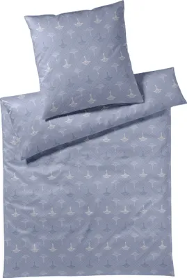 Produktbild von JOOP! Mako-Satin-Bettwäsche-Garnitur Cornflower Charm Farbe Ocean Größe 155x220+80x80 AL