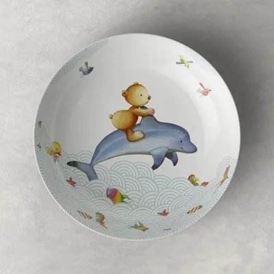 Zdjęcie produktu dla Villeroy&Boch - Talerz głęboki dla dzieci Happy as a Bear